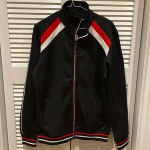 Trillnation striped varsity jacket NWT S